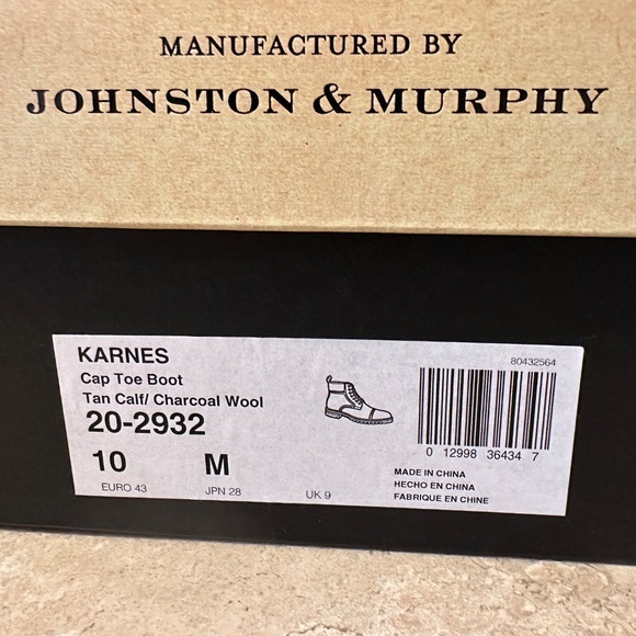 Johnston & Murphy Karnes Cap Toe Boot Size 10 main image 8